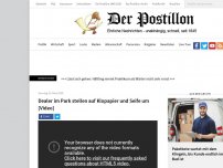 Bild zum Artikel: Dealer im Park stellen auf Klopapier und Seife um [Video]