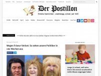 Bild zum Artikel: Wegen Friseur-Verbot: So sehen unsere Politiker in vier Wochen aus