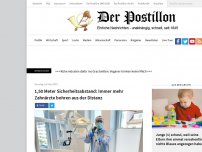 Bild zum Artikel: 1,50 Meter Sicherheitsabstand: Immer mehr Zahnärzte bohren aus der Distanz