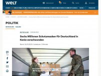 Bild zum Artikel: Sechs Millionen Schutzmasken für Deutschland in Kenia verschwunden