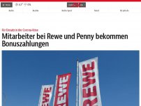 Bild zum Artikel: Mitarbeiter bei Rewe und Penny bekommen Bonuszahlungen