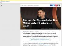 Bild zum Artikel: Tim Mälzer verteilt trotz großer Eigenverluste kostenloses Essen