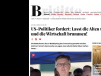 Bild zum Artikel: US-Politiker fordert: Lasst die Alten sterben und die Wirtschaft brummen!