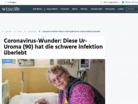 Bild zum Artikel: Coronavirus-Wunder: Diese Ur-Uroma (90) hat die schwere Infektion überlebt