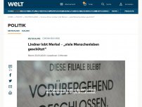 Bild zum Artikel: Lindner lobt Merkel – „viele Menschenleben geschützt“