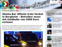 Bild zum Artikel: Shisha-Bar öffnete trotz Verbot in Bergheim – Betreiber muss mit Geldbuße von 5000 Euro rechnen