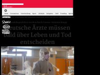 Bild zum Artikel: Deutsche Ärzte müssen bald über Leben und Tod entscheiden