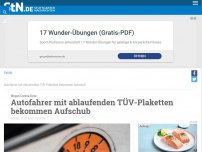 Bild zum Artikel: Wegen Corona-Krise: Autofahrer mit ablaufenden TÜV-Plaketten bekommen Aufschub