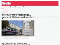 Bild zum Artikel: Betreuer für Flüchtlinge gesucht: Keiner meldet sich