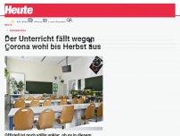 Bild zum Artikel: Der Unterricht fällt wegen Corona wohl bis Herbst aus