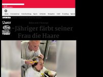 Bild zum Artikel: In Quarantäne: 92-Jähriger färbt seiner Frau die Haare