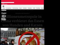 Bild zum Artikel: Verbot in chinesischer Stadt