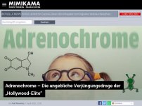 Bild zum Artikel: Adrenochrome – Die angebliche Verjüngungsdroge der „Hollywood-Elite“