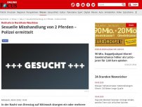 Bild zum Artikel: Reithalle in Nordrhein-Westfalen - Sexuelle Misshandlung von 2 Pferden – Polizei ermittelt