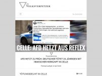 Bild zum Artikel: AfD hetzt zu früh: Deutscher tötet 15-jährigen mit irakischer Herkunft in Celle