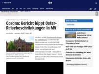 Bild zum Artikel: Corona: Gericht kippt Oster-Reisebeschränkungen in MV