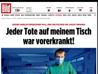 Bild zum Artikel: Rechtsmediziner Prof. Klaus Püschel - Jeder Corona-Tote bei mir war vorerkrankt