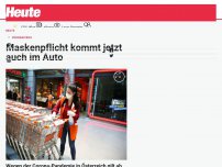 Bild zum Artikel: Maskenpflicht kommt jetzt auch im Auto