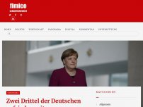 Bild zum Artikel: Zwei Drittel der Deutschen zufrieden mit Krisenmanagement