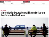 Bild zum Artikel: Mehrheit der Deutschen will keine Lockerung der Corona-Maßnahmen