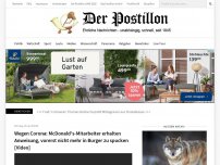 Bild zum Artikel: Wegen Corona: McDonald's-Mitarbeiter erhalten Anweisung, vorerst nicht mehr in Burger zu spucken [Video]