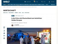 Bild zum Artikel: In der Krise wird Deutschland zum heimlichen Helden Europas