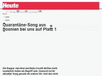 Bild zum Artikel: Quarantäne-Song aus Bosnien bei uns auf Platz 1