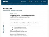 Bild zum Artikel: Durch Klage gegen Corona-Regeln bekannt – Anwältin in Psychiatrie eingewiesen