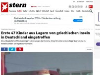 Bild zum Artikel: Flughafen Hannover: Erste 47 Kinder aus Lagern von griechischen Inseln in Deutschland eingetroffen