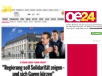 Bild zum Artikel: 'Regierung soll Solidarität zeigen - und sich Gagen kürzen'