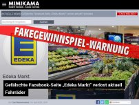 Bild zum Artikel: Gefälschte Facebook-Seite „Edeka Markt“ verlost aktuell Fahrräder