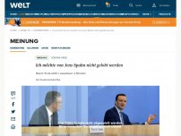 Bild zum Artikel: Ich möchte von Jens Spahn nicht gelobt werden