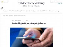 Bild zum Artikel: Prantls Blick: Freiwilligkeit, aus Angst geboren