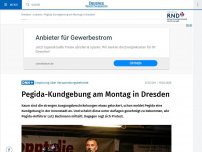 Bild zum Artikel: Pegida-Kundgebung am Montag in Dresden