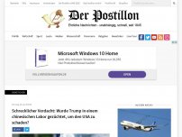 Bild zum Artikel: Schrecklicher Verdacht: Wurde Trump in einem chinesischen Labor gezüchtet, um den USA zu schaden?