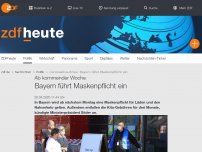 Bild zum Artikel: Bayern führt Maskenpflicht ein