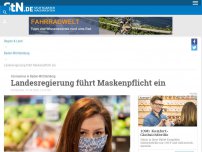 Bild zum Artikel: Maskenpflicht für Baden-Württemberg: Das ist die Entscheidung der Landesregierung