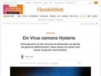 Bild zum Artikel: Kommentar: Ein Virus namens Hysterie