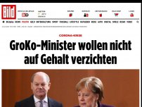 Bild zum Artikel: Corona-Krise - GroKo-Minister wollen nicht auf Gehalt verzichten