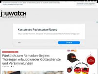 Bild zum Artikel: Pünktlich zum Ramadan-Beginn: Thüringen erlaubt wieder Gottesdienste und Versammlungen