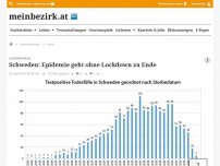 Bild zum Artikel: Schweden: Epidemie geht ohne Lockdown zu Ende