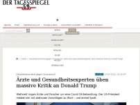 Bild zum Artikel: Ärzte sollen Infizierten Desinfektionsmittel spritzen