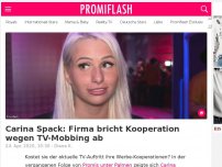 Bild zum Artikel: Carina Spack: Firma bricht Kooperation wegen TV-Mobbing ab