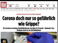 Bild zum Artikel: Studie von Elite-Uni schürt Zweifel - Corona doch nur so gefährlich wie Grippe?