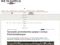 Bild zum Artikel: Tausende protestierten gegen Corona-Einschränkungen