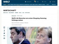 Bild zum Artikel: Wofür die Menschen am ersten Shoppingsamstag Schlange stehen