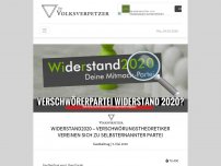 Bild zum Artikel: Widerstand 2020 – Verschwörungstheoretiker vereinen sich zu selbsternannter Partei