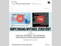 Bild zum Artikel: Fake! KEIN “Impfzwang” – Wie ihr über das Infektionsschutzgesetz belogen werdet