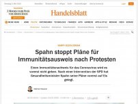 Bild zum Artikel: Kampf gegen Corona: Spahn stoppt Pläne für Immunitätsausweis nach Protesten