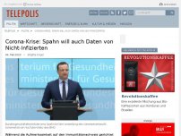 Bild zum Artikel: Corona-Krise: Spahn will auch Daten von Nicht-Infizierten